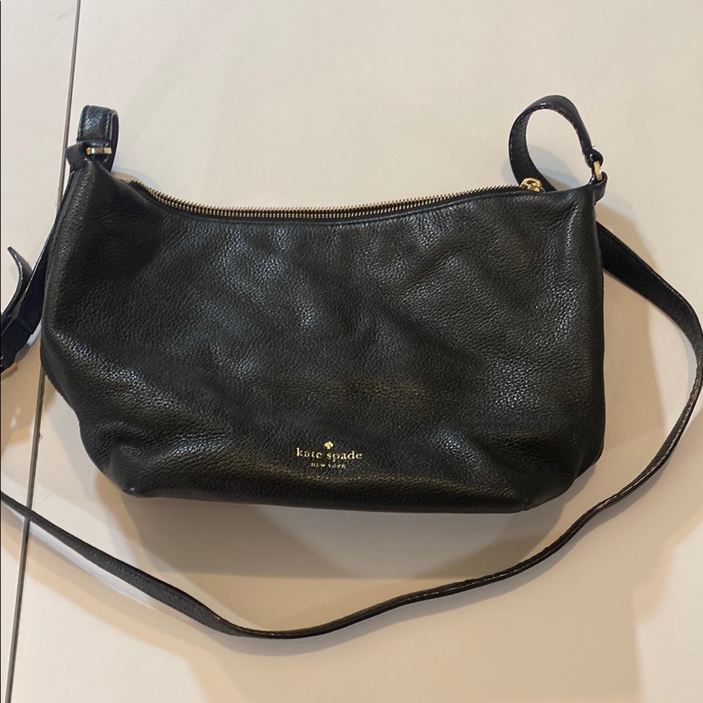 Kate Spade Black Leather Shoulder Bag